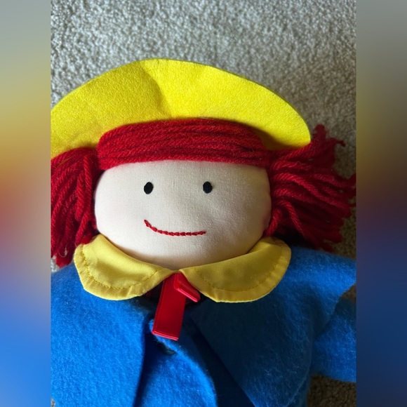 EDEN Madeline Doll 1994 Eden Rag Yellow Hat Blue Coat 15" RARE - Picture 4 of 10
